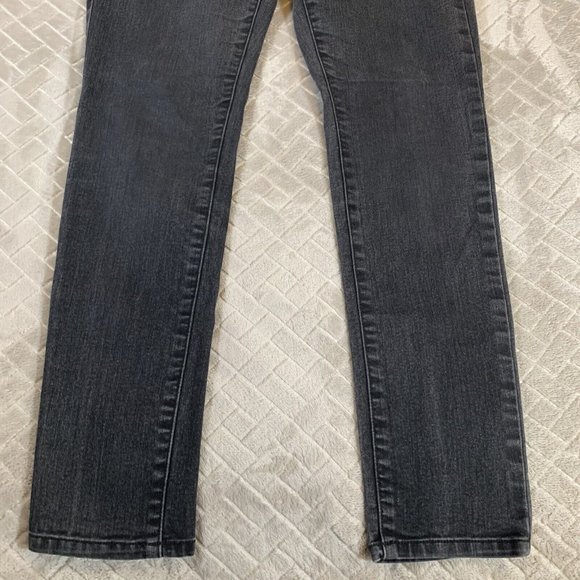 Sonoma Womens 8 Denim Jeans Faded Black Classic Skinny Low Rise Stretch - Picture 2 of 8